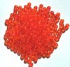 100 4mm Transparent Bright Orange